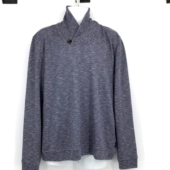 Ted Baker London Shawl Collar Gray Lightweight Pullover Sweater Men's XL - Picture 1 of 9